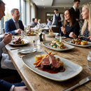 Rectangular Plates – 189 x 355mm Peppercorn Grey – Durable Ceramic – Commercial Dining