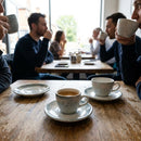 Espresso Saucers – 118mm – Durable Stoneware | 5mm Thickness | Commercial Grade – Indoor/Outdoor