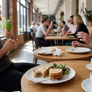 Coupe Plates – 180mm White – Durable Porcelain – Restaurant & Catering
