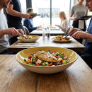 Coupe Bowls – 310mm Mustard Seed Yellow – Hand-Decorated Artisan Finish – Commercial & Restaurant Use