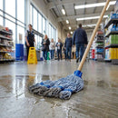 Deck Mop Head – Blue Stripe – 200g | Cotton Blend | Commercial Grade – Indoor/Outdoor