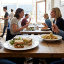 Melamine Wide Rimmed Plates – 230mm White – Chip-Resistant & Dishwasher Safe – Commercial Catering