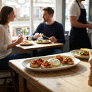 Organic Platter Dishes – 260x200mm Barley White – Glazed Stoneware – Restaurant & Catering Use
