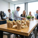 Recyclable Kraft Tortilla Wrap Scoops – 1000 Pack – Eco-Friendly Paper | 120gsm – Commercial
