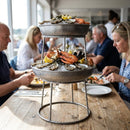 Seafood Tower Stand – Large 195x155mm – Vintage Steel, Hammered Finish – Restaurant & Home Entertaining