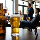 Tulip Nucleated Toughened Beer Glasses – 570ml CE Marked – Toughened Glass – Bar & Restaurant Use