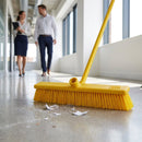 Hygiene Broom Soft Bristle – Yellow 18" – Color-Coded Cleaning – Commercial Use