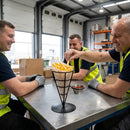 Wire French Fry Cone – Black – Stainless Steel | 1.5mm Thickness | Commercial Grade – Indoor/Outdoor