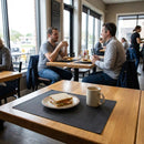 PVC Placemat – Black – Durable PVC | 1mm Thickness | Commercial Grade – Indoor/Outdoor