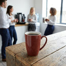 Stoneware Profile Mug – 340ml Red Rust – Rich Glazed Finish – Commercial & Hospitality
