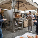 Mobile Pizza Oven Stand – Adjustable Height – Steel | 50kg Load Capacity | Commercial – Outdoor