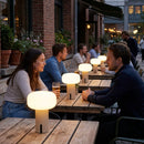LED Cordless Table Lamps – Sand – Frosted Glass Shade, 190mm – Indoor & Outdoor Dining