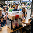 Bubble Tea Dispenser – 3 x 12L – Durable Plastic | 12L Capacity | Commercial – Indoor/Outdoor