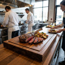 Acacia Steak Board – Large – 6 Pack | Durable Wood | Ideal for Commercial Use – Indoor