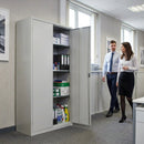 Standard Cupboard – Grey – 3 Shelves | MDF | Commercial Grade – Indoor Use