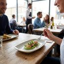 Oblong Plates – 270 x 127mm – Semi-Matte Vellum Glaze, Rustic Edge – Commercial Hospitality