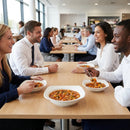 Plain Whiteware Bowls – 235mm – Ceramic | 5mm Thickness | 12 Pack – Commercial | Indoor