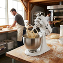 Stand Mixer – 4.3Ltr White – Stainless Steel Bowl | 250W Power | Commercial – Domestic