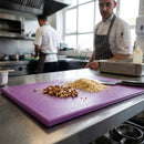 High Density Chopping Board – 450x300x12mm Purple – Polyethylene – Allergen Safe Kitchen Use