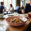 Organic Walled Bowls – 232mm Petal Pink – Super-Vitrified Ceramic – Commercial Tableware