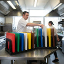 Plastic Chopping Board Rack – Small, Black – 6 Slots, Dishwasher Safe – Commercial & Domestic Kitchens