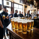 Nucleated Beer Glasses – 570ml – CE Marked | Glass | 24 Pack – Commercial | Indoor