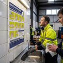 Hand Washing Sign – A4 – Self-Adhesive | Indoor Use – Workplace & Commercial Settings