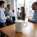 Latte Mugs – 340ml White – Durable Porcelain – Commercial Hot Drinks Service