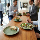 Round Coupe Plates – Green – Stonecast | 217mm | Durable Ceramic | Commercial – Indoor