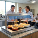 Electric Food Warmer – Glass Top – Slimline Base, Overhead Quartz Heat Lamps – Commercial Kitchen & Buffet