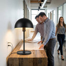 Table Lamp – 300mm Round Dome Black – Metal | 1.5mm | N/A | Commercial – Indoor