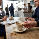 Cafe Espresso Saucers – 115mm Nutmeg Cream – Super Vitrified Porcelain – Commercial Beverage Service