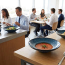 Rimmed Coupe Bowls – 165mm Indigo – Rustic Finish, Indented Base – Restaurant & Hospitality