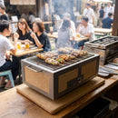Konro Grill – Medium Wide – Stainless Steel Frame | Heavy Duty | Indoor/Outdoor