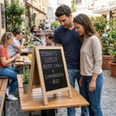 Mini Folding Menu Board – 250(H) x 150(W)mm – Durable Plastic | Lightweight – Indoor/Outdoor