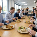 Triangular Plates – 230mm – Sandstone | Durable Ceramic | Ideal for Commercial Use
