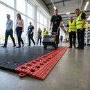 Flexi-Deck Tiles – Red – Durable Plastic | 10mm Thickness | Indoor/Outdoor Use – Commercial