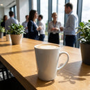 Latte Mugs – 340ml – Pure White Porcelain – Classic & Commercial Use (24 Pack)