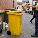Wheelie Bin – 240L Yellow – High-Density Polythene – Clinical & Commercial Waste