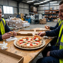 Pizza Plates – 310mm Blue – Durable Ceramic | 6 Pack – Indoor/Outdoor