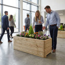 Layer Planter – 100cm – Natural Timber | Durable | Rectangular – Outdoor Garden Use