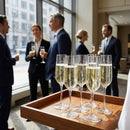Crystal Champagne Flutes – 210ml – Lead-Free Glass, 6 Pack – Elegant Drinkware for Events & Home
