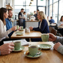 Espresso Saucers – 155mm Sage Green – Vitrified Ceramic – Café & Restaurant Tableware