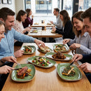 Oblong Plates – 330 x 177mm – Sorrel Green, Super-Vitrified – Restaurant & Catering