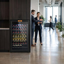 Floor Standing Wine Fridge – 51 Bottle Capacity – Glass Front, LED Lighting – Commercial Bar & Restaurant