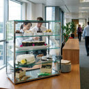 Glass Display Cabinet – Four Tier – Toughened Safety Glass – Commercial Food Display