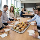 Semi-Disposable Party Tray – 410 x 310mm – Chrome | Lightweight | Catering Use – Indoor/Outdoor