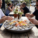 Seafood Tower Serving Bowl – 350mm – Vintage Hammered Steel – Restaurant & Buffet Use
