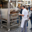 Mobile Pizza Oven Stand – Stainless Steel – Braked Castors – Commercial Kitchen Use