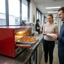 Pizza Oven – Red – Steel | 10mm Thickness | 12" Cooking Surface | Commercial – Outdoor